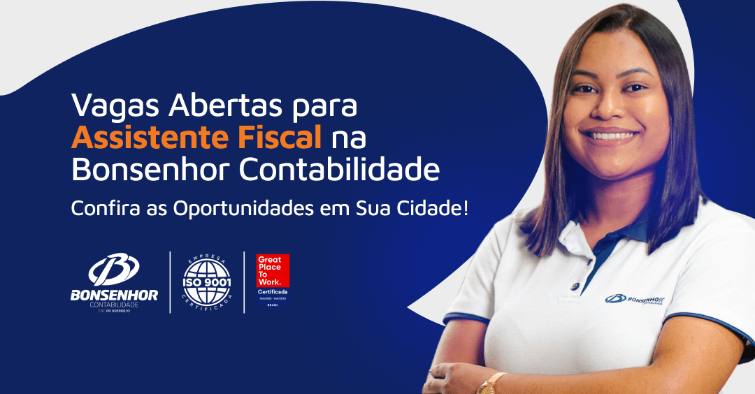 Vagas Abertas para Assistente Fiscal